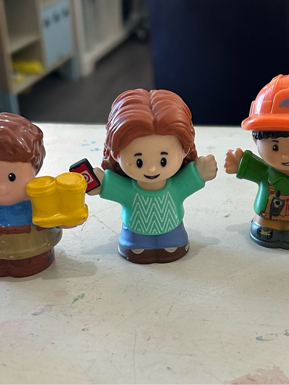 Fisher Price Little People Figure Lot of 5 Figures Target Mom Baby Construction